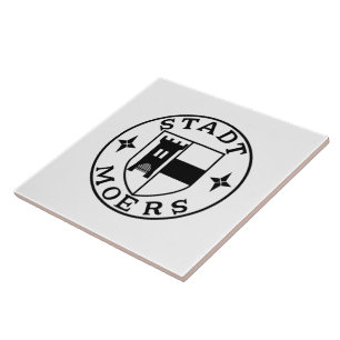 City Seal of Moers, Germany Ceramic Tile