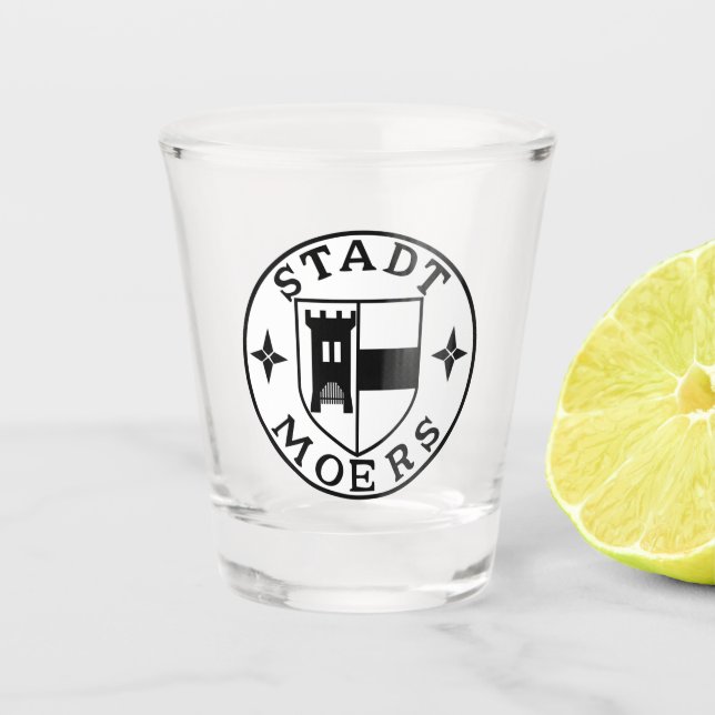 City Seal of Moers, Germany Shot Glass (Front)