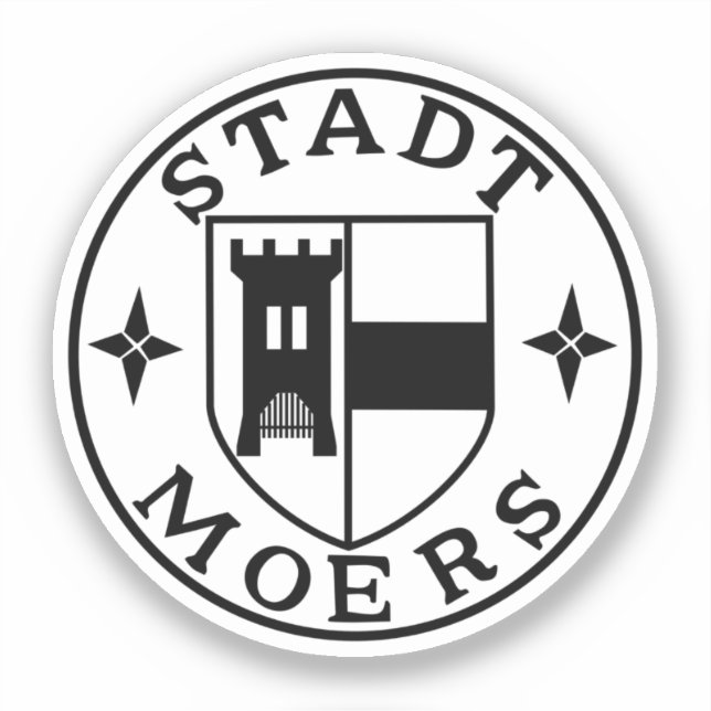 City Seal of Moers, Germany Sticker (Front)
