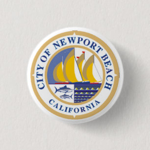 City Seal of Newport Beach, California Button