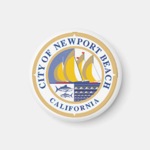 City Seal of Newport Beach, California Magnet