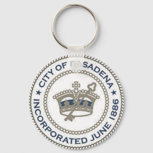 City Seal of Pasadena, California Keychain