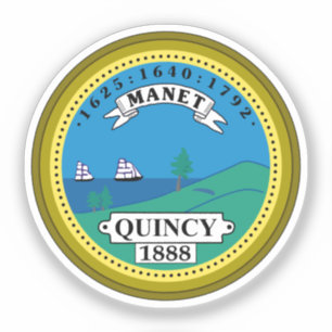 City Seal of Quincy, Massachusetts Sticker