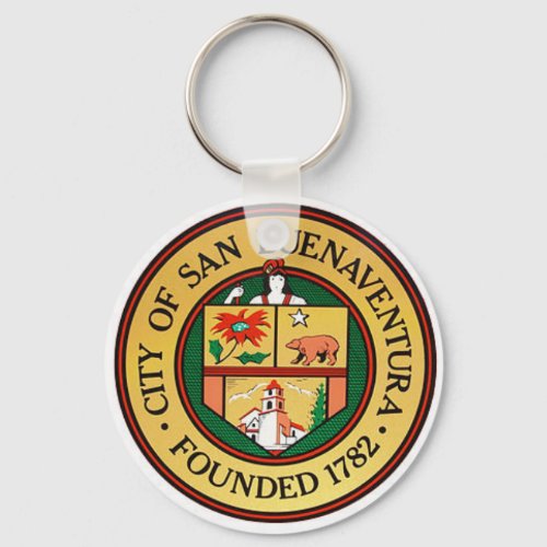 City Seal of Ventura California Keychain