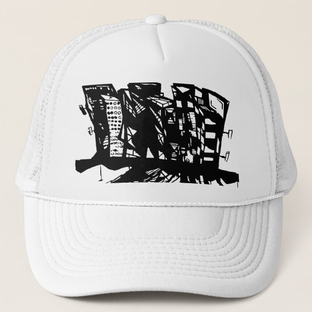 CITY SHADOW SVG TRUCKER HAT (Front)