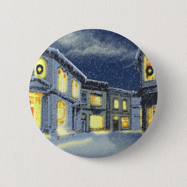 City Sidewalks Pinback Button (Front)