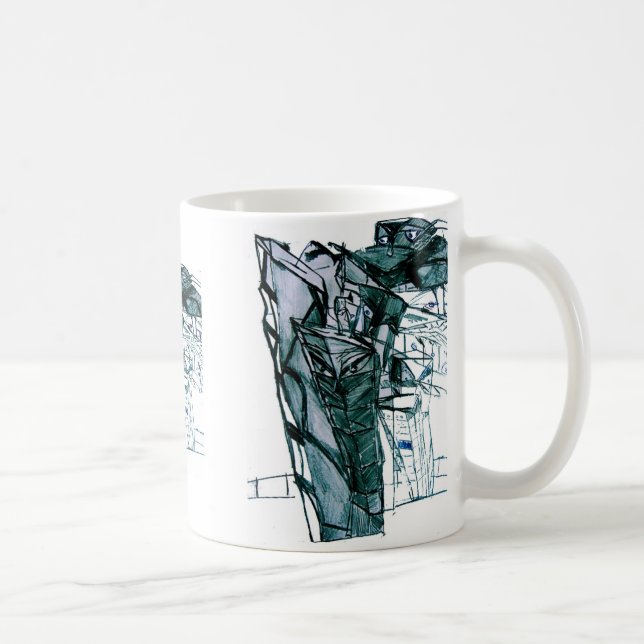 CITY SKETCHER WHITE COFFEE MUG (Right)
