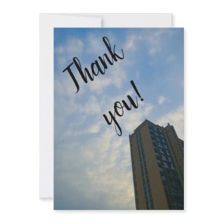 City Sky Thank You Card