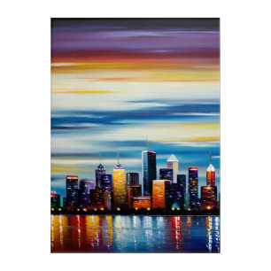 City Skyline Acrylic Wall Art