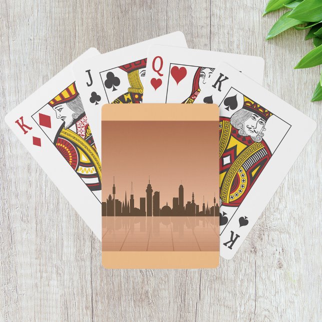 City Skyline At Dawn Playing Cards (Creator Uploaded)