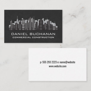 City Skyline Buildings Business Card