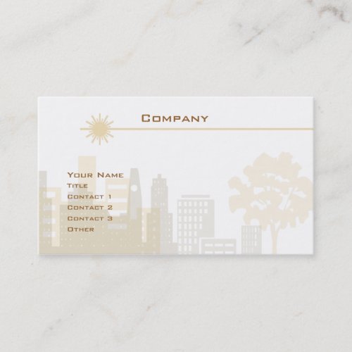 City Skyline Business Card Template