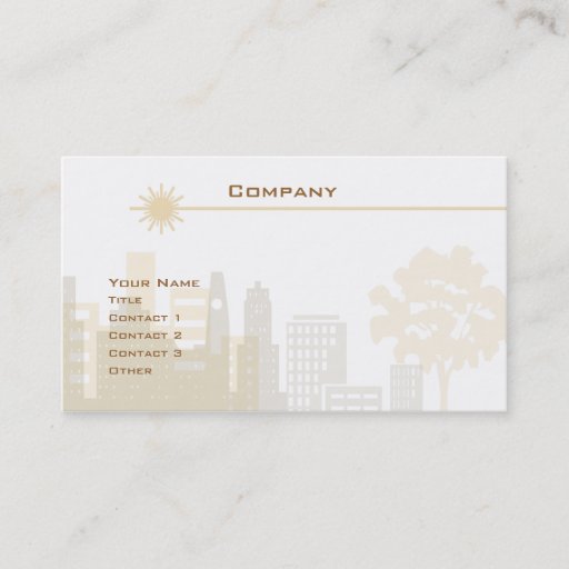 Customizable City Skyline Business Card Template