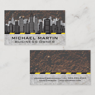 City Skyline Construction Business Card