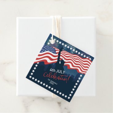 City Skyline Independence Day Celebration ID658 Favor Tags City Skyline Independence Day Celebration ID658 Favor Tags