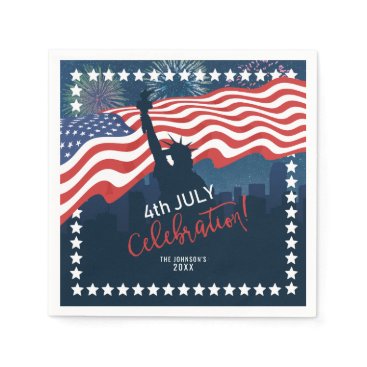 City Skyline Independence Day Celebration ID658 Napkin City Skyline Independence Day Celebration ID658 Napkin