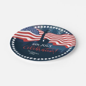 City Skyline Independence Day Celebration ID658 Paper Plate City Skyline Independence Day Celebration ID658 Paper Plate
