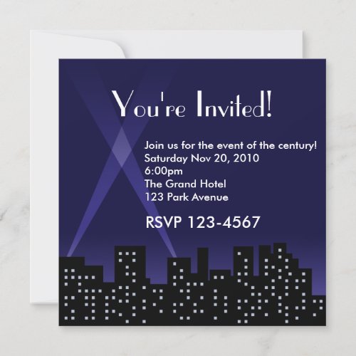 City Skyline Invitation