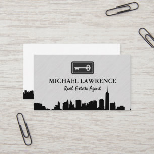 City Skyline Key Business Card