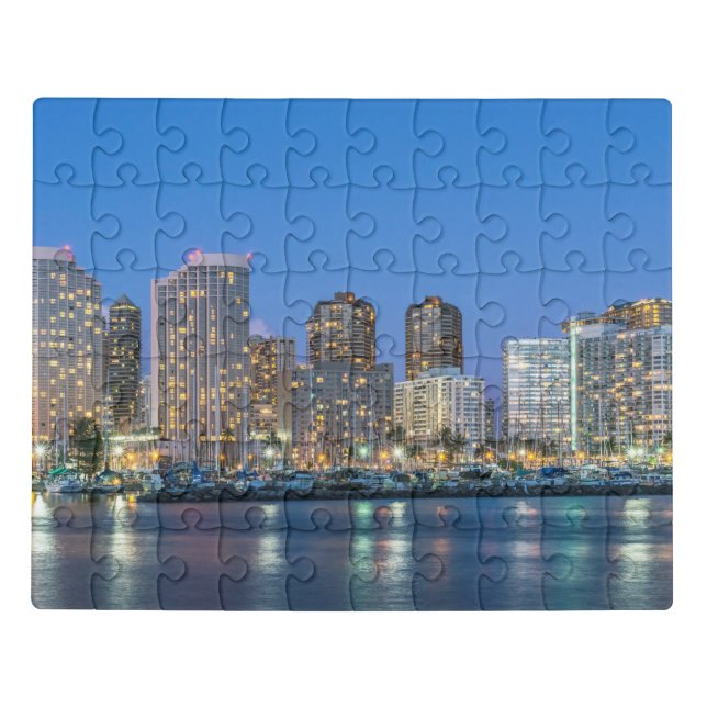 City Skyline of Waikiki Jigsaw Puzzle (Puzzle Horizontal)
