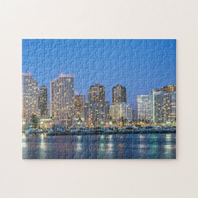 City Skyline of Waikiki Jigsaw Puzzle (Horizontal)