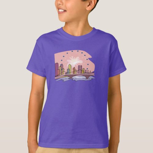City Skyline_ T_Shirt