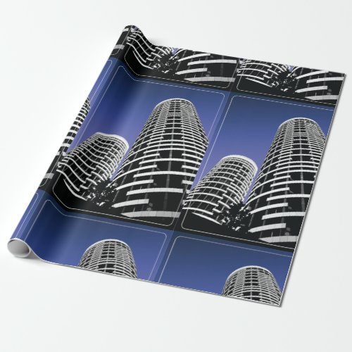 City Skyscraper Wrapping Paper