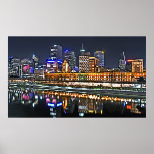 City So Bright Panoramic Poster
