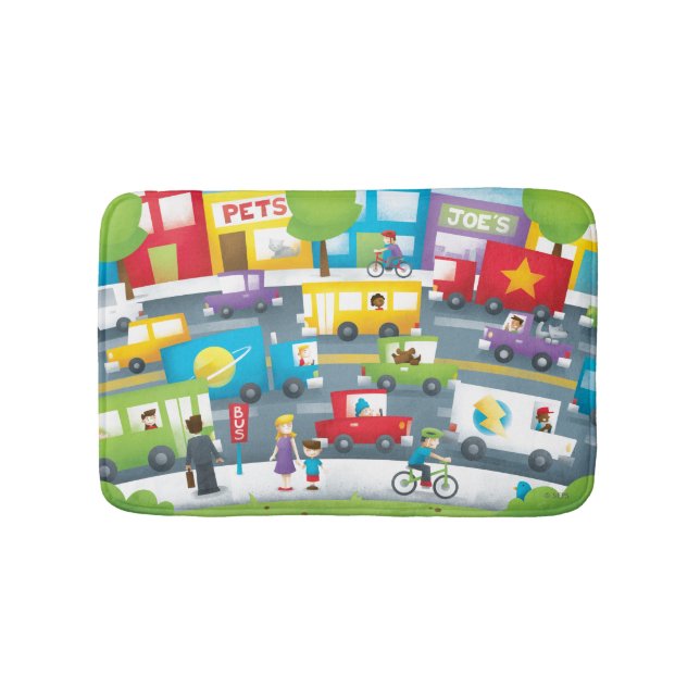 City Street Bathroom Mat (Front)