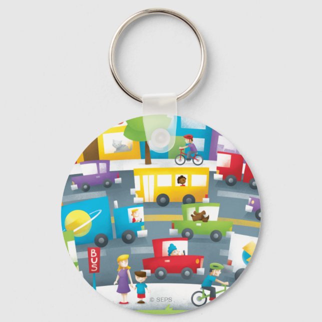 City Street Keychain (Front)