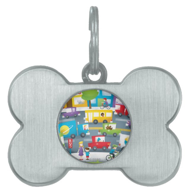 City Street Pet Tag (Front)