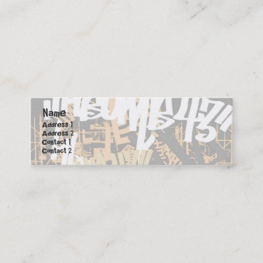 Customizable City Street - Skinny Business Card Templates