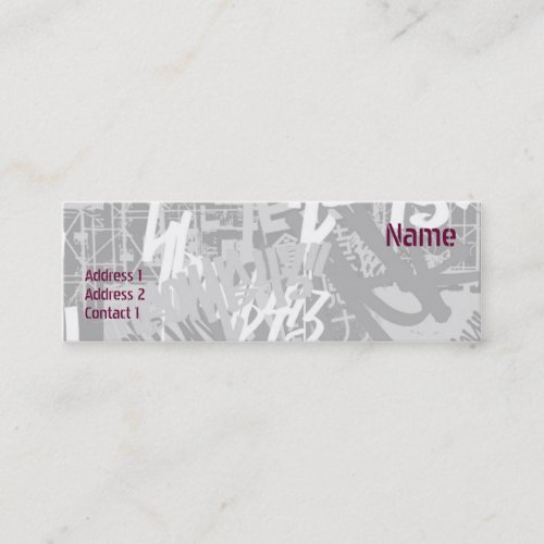 City Street - Skinny Business Card Template