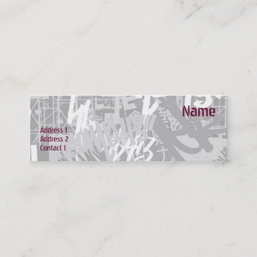 Customizable City Street - Skinny Business Card Template