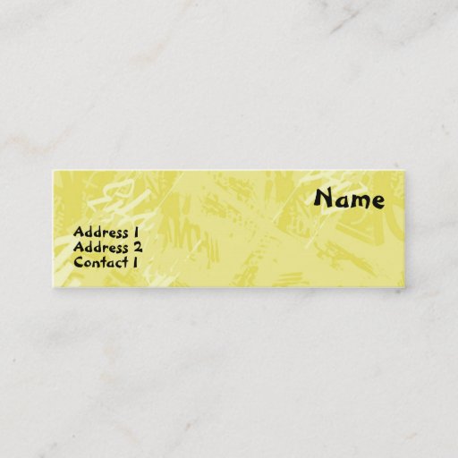 Customizable City Street - Skinny Business Cards
