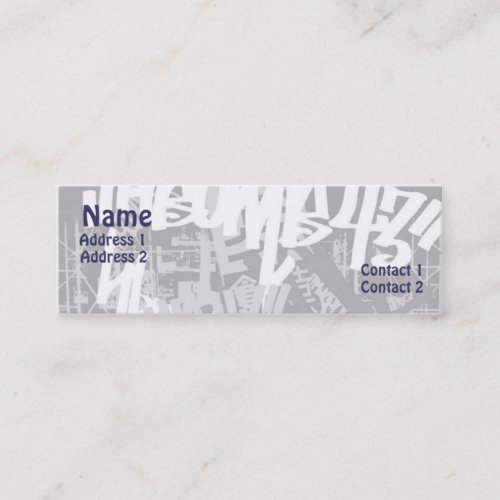 City Street - Skinny Business Cards