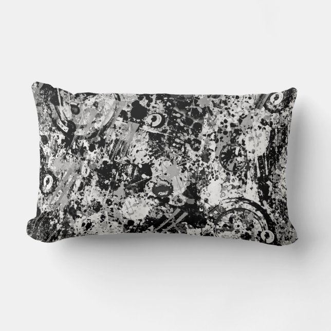 City Streets Graffiti Lumbar Pillow (Front)