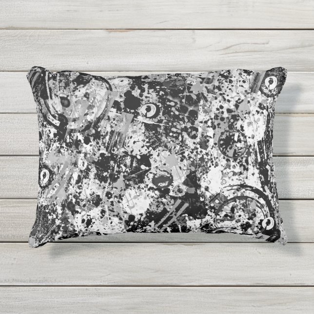 City Streets Graffiti Outdoor Pillow (Front)