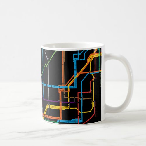 City subway map coffee mug