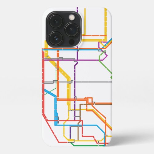 City subway map iPhone 13 pro case