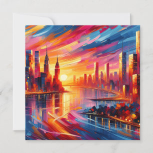 CITY SUNSET INVITATION