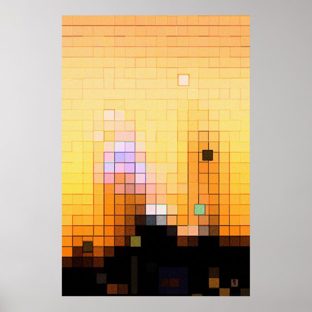 City sunset poster (Front)