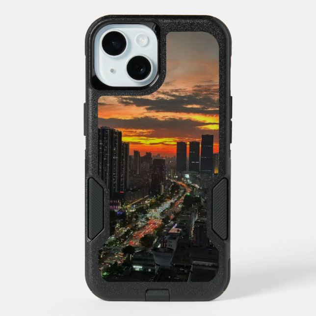 City Sunset Skyline OtterBox Phone Case (Back)