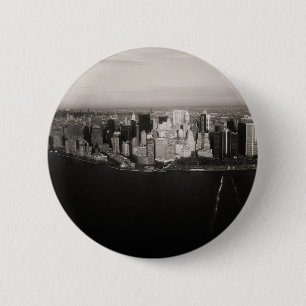 City that never sleeps pinback button