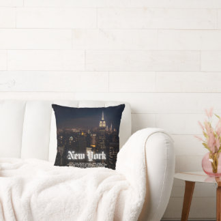 City throw pillow