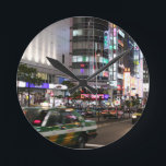 City Tokyo Street View Round Clock<br><div class="desc">City Tokyo Street View Traffic Road Japan</div>