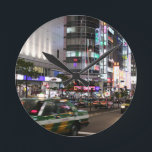 City Tokyo Street View Round Clock<br><div class="desc">City Tokyo Street View Traffic Road Japan</div>