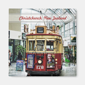 City Tour Tram Christchurch, New Zealand Magnet