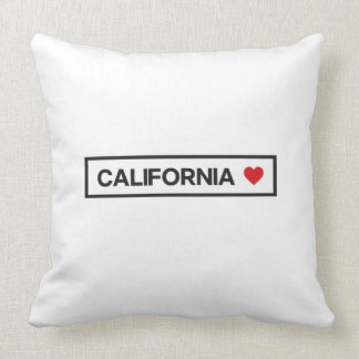 City Town State Country Home I Love California Throw Pillow