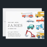 City Transportation Truck Second Birthday Party  Invitation<br><div class="desc">City Transportation Truck Second Birthday Party  Invitation 
Message me for any needed adjustments.</div>